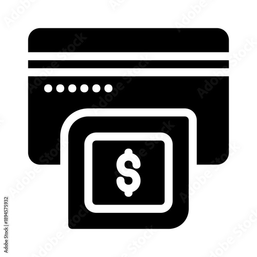 Credit card with a dollar sign payment suitable for financial concepts, banking, online transactions, methods, atms, credit score, debt management.
