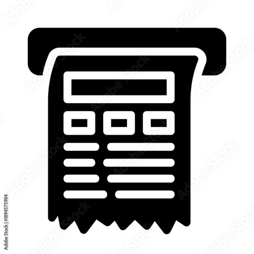 Receipt printing from a machine showcasing transaction details, suitable for small business, accounting, expenses, financial records, and cashier concepts.
