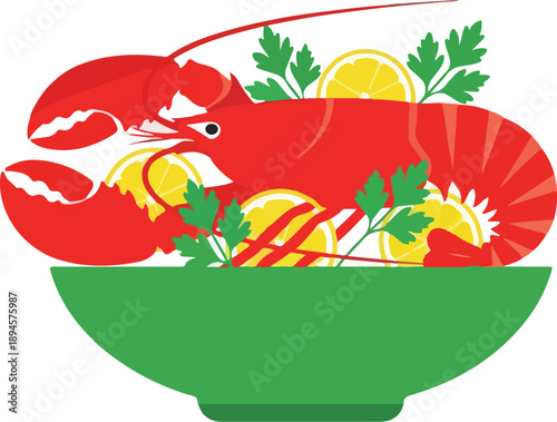 lobster, food, seafood, lemon