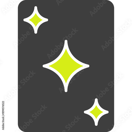 Unique Card Vector Icon