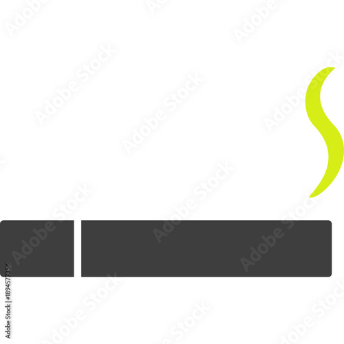 Unique Lit Cigarette Vector Icon