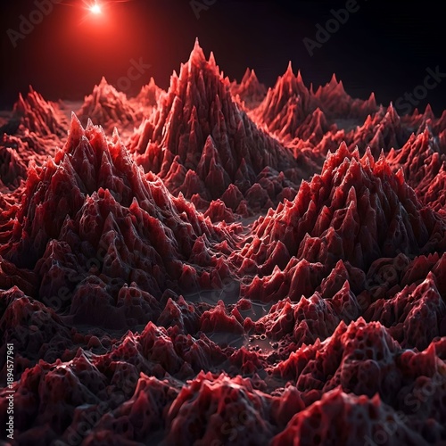 red christmas tree