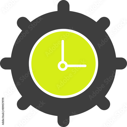 Time Settings Vector Icon