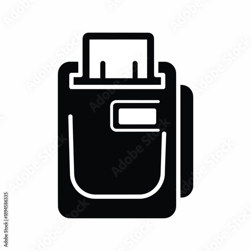 Black And White Silhouette Of Vape Device