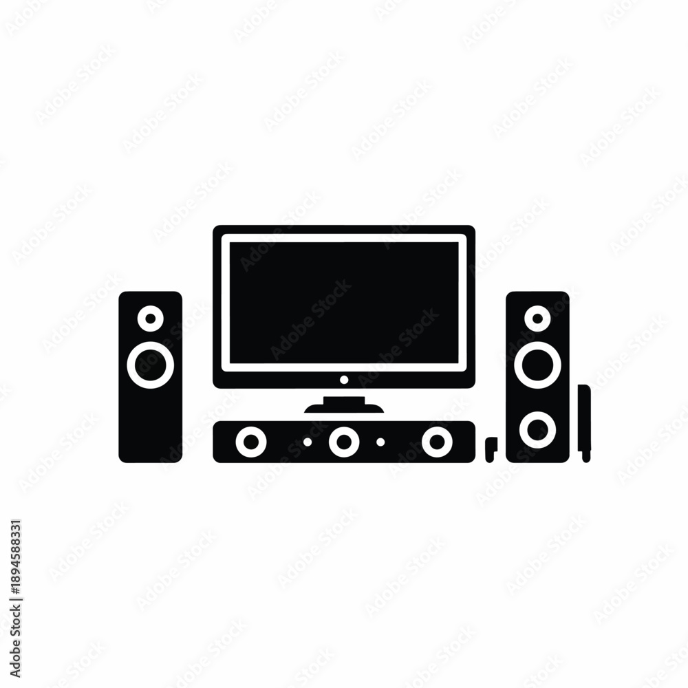 Obraz premium Home Entertainment System Icon
