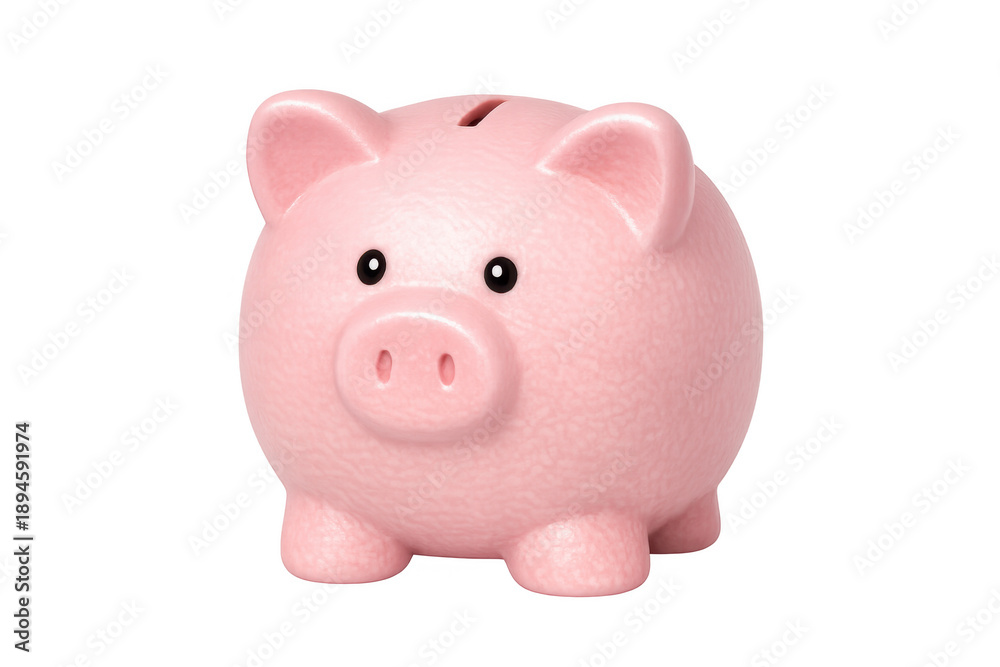 Obraz premium Pink piggy bank symbolizing saving money and financial planning, accumulating wealth, and investing for future security