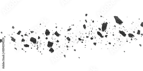 A grunge black ink splat illustration featuring a vector paint splatter design with liquid spray stains and a dirty texture pattern on a white silhouette background element