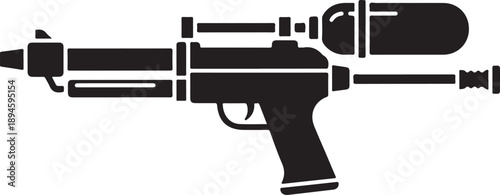 vector illustration of a gun High Tech Water Gun Silhouette Toy Blaster Graphic

Futuristic Sci-Fi Weapon or Water Pistol Illustration