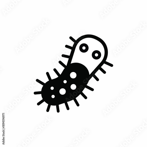 Single Cell Organism Germ Vector Icon
