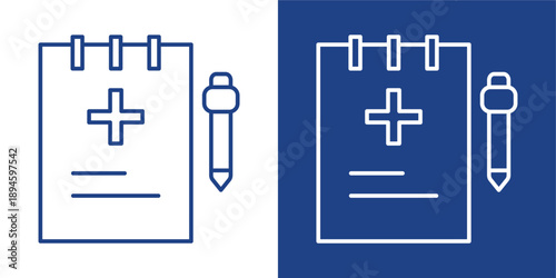 Preparedness Blue And White Icon Style Collection