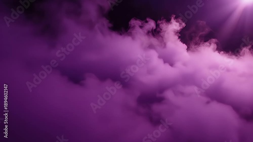 Dramatic purple clouds in the sky, a beautiful and captivating scene.