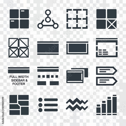 Layout and Structure Icons Set