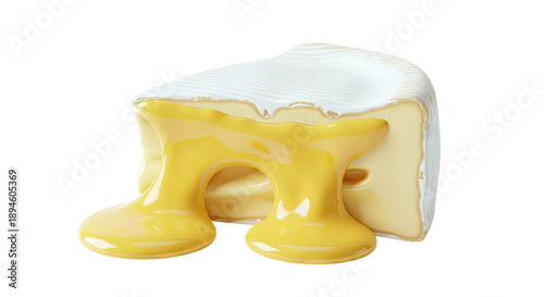 Melted Brie Cheese with Honey Drizzle