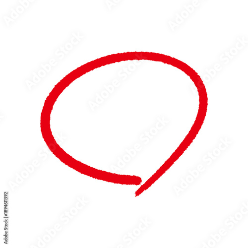 ペンで書いたマル