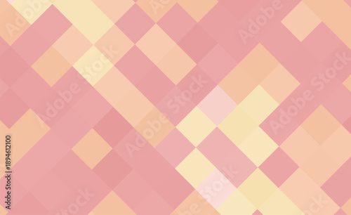 ふんわりライトピンク抽象モザイク背景素材（コーポレート・資料・Web用）