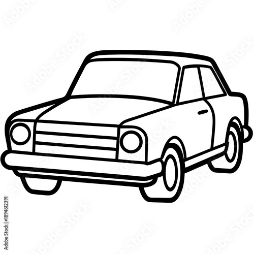 Wallpaper Mural retro car vector Torontodigital.ca