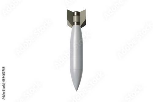 Top-Down Gravity Bomb Flat Lay Isolated