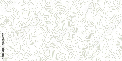 Abstract topographic wavy patterns design. Seamless flowing curve lines on white background. minimal contour line art pattern. terrain lines background. elevation contour map inspired vector design.