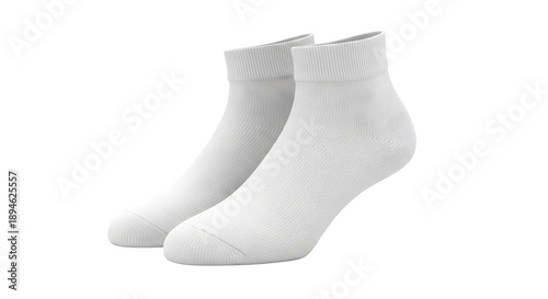 Pair of White Quarter Socks
