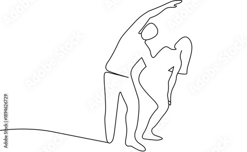Person pointing at another person Vector