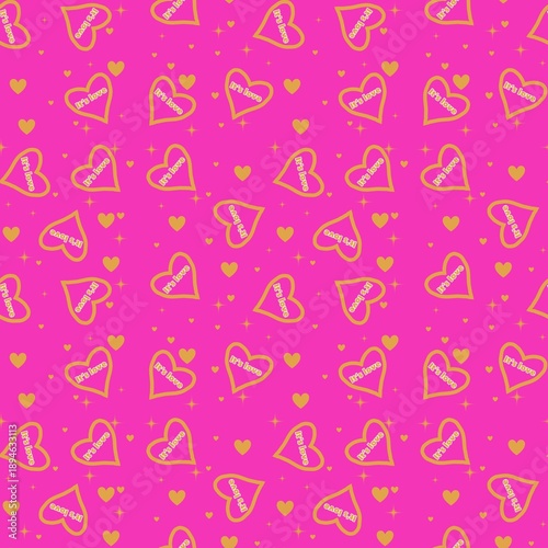 seamless pattern with hearts