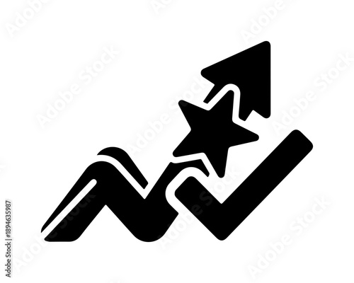 Graph showing positive trend