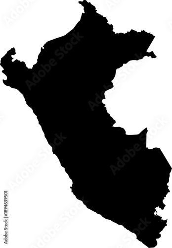 Vector map of peru