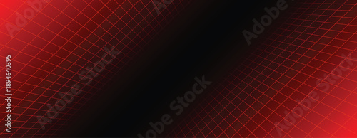 red glowing neon wireframe background shining checkered 