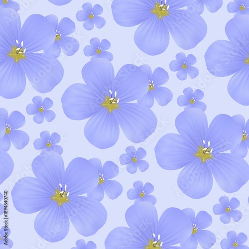 seamless pattern with flowers