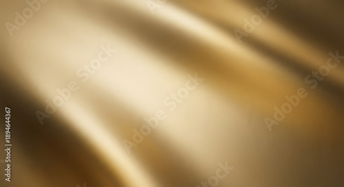 Fotografie Elegant golden satin fabric with smooth waves and subtle highlights, offering a luxurious and sophisticated background texture