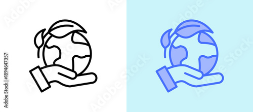 Nature Conservation linegreen icon