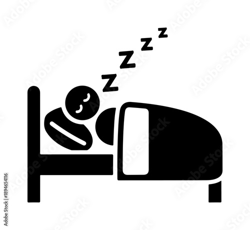 Person sleeping in bed