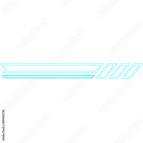 Futuristic Hud Scifi Neon Decoration