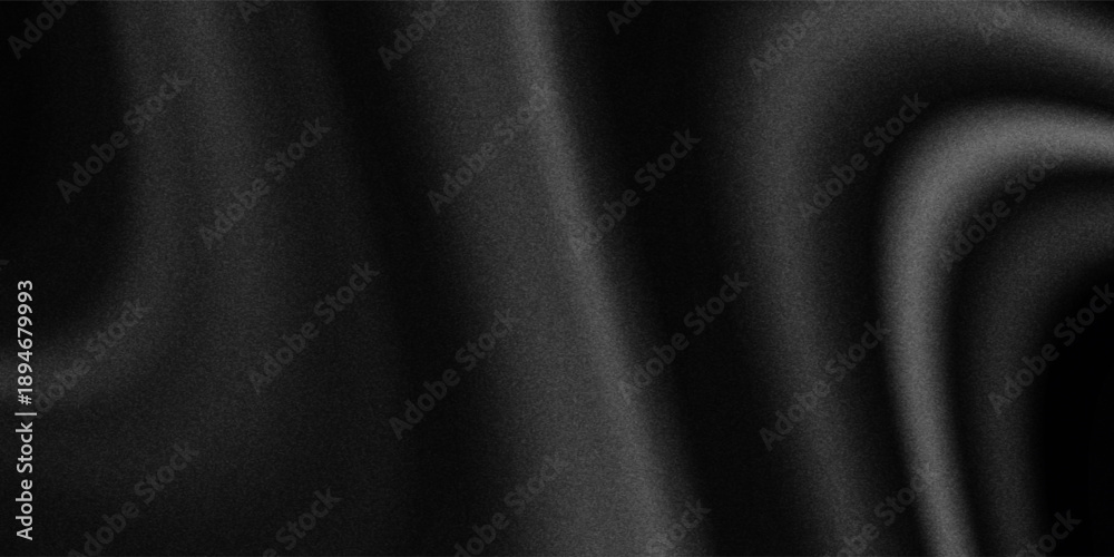 Fototapeta premium Black dark gray blue abstract elegant background. Drapery. Curtain. Fabric material. Soft folds.