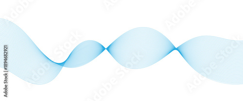 Stylized wavy abstract line art background. Vector illustration of wavy lines are used to website, graphic design and digital art.