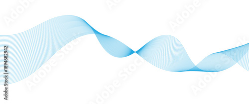 Stylized wavy abstract line art background. Vector illustration of wavy lines are used to website, graphic design and digital art.