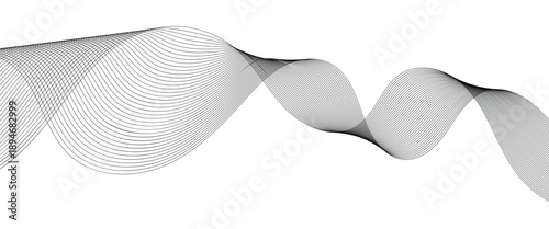 Dynamic vector abstract line isolated white background used for presentations, desktop wallpapers and digital art. Vector illustration.
