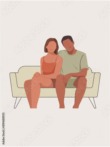 couple watching tv