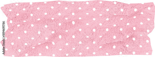 Pink Wrinkled Adhesive Tape 3D High Quality Isolated