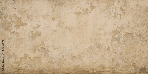 A worn vintage parchment background with a stained brown grunge texture, featuring aged sepia tones and an ancient, damaged surface perfect for a retro antique paper design