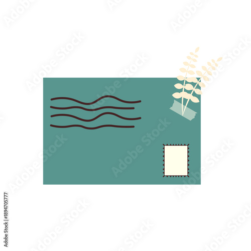 Antique Mail Ephemera Illustration - Vintage Postal Paper