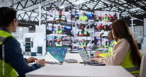 Executives Planning Automation In Video Conference Call