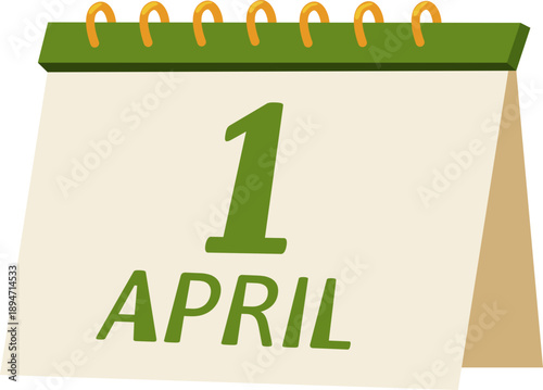 April Fool's Day Calendar Illustration