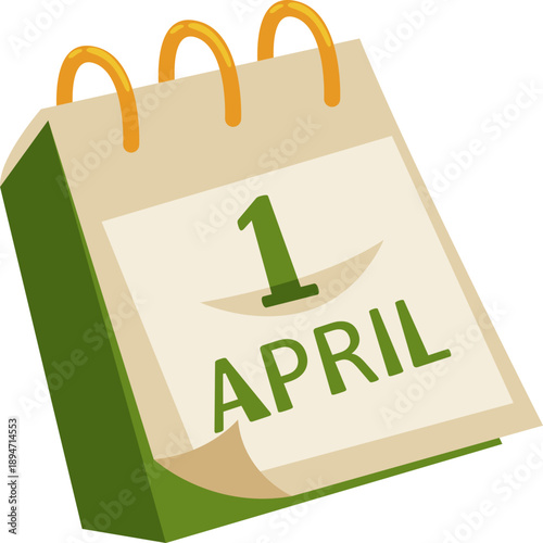 April Fool's Day Calendar Illustration