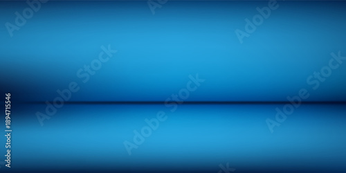 Modern blue background, abstract wall studio room, can be used to present your product art abstract simple