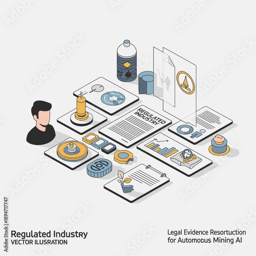 Industrial workers using AI technology for regulated industry validation.