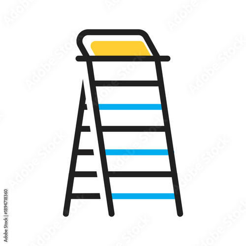 Vector multi color icon for Ladder