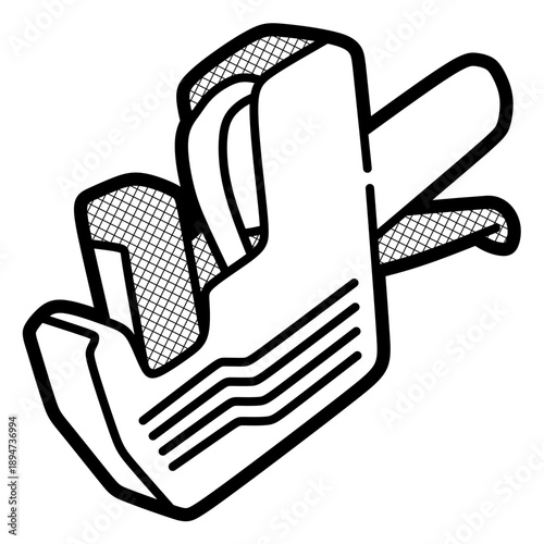 black and white line art price labeler, adjustable lines