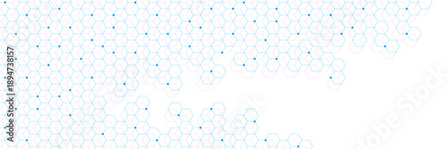 Abstract hexagons pattern. Modern geometric design for medical, technology, science and global communication concept background. Vector