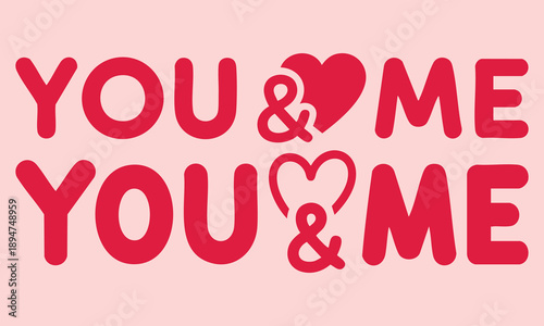 Tableau sur toile Valentine's day graphic design with heartfelt message